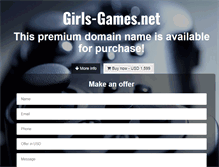 Tablet Screenshot of girls-games.net